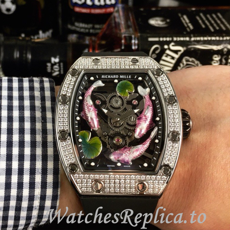 Richard Mille Replica RM57-01 Rubber strap 50MM - WatchesReplica.is