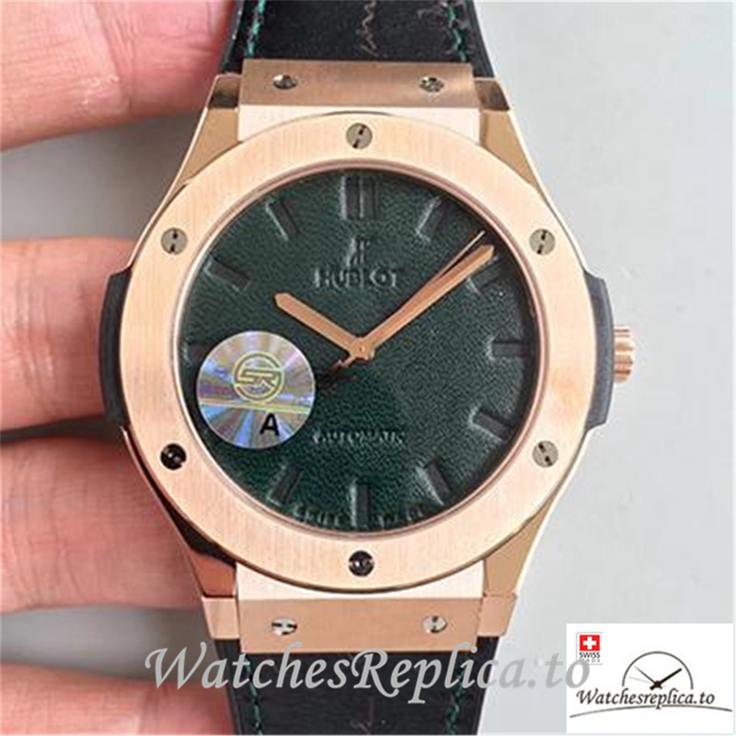 Swiss Hublot Classic Fusion Berluti Scritto Replica 511.OX.0500.VR.BER16 Green Strap 45MM - WatchesReplica.is
