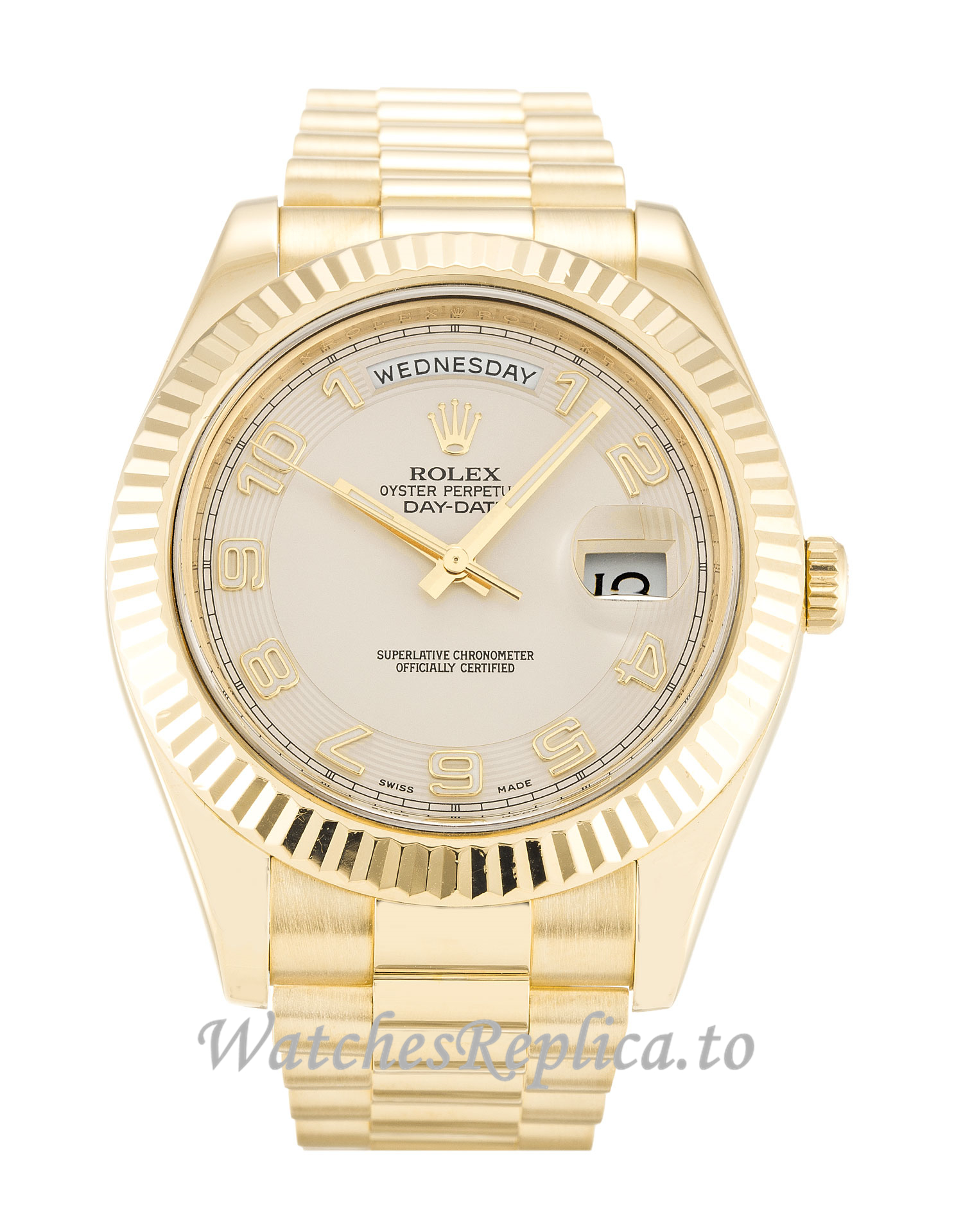 Rolex Day-Date II Ivory Dial 218238 - WatchesReplica.is