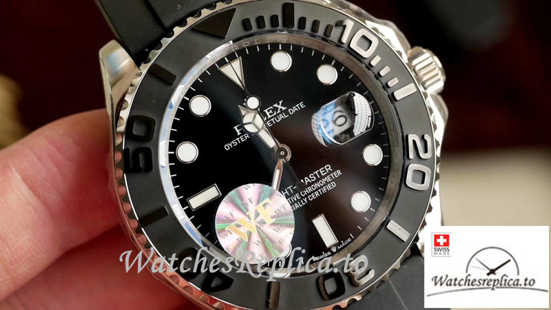Swiss Rolex Yacht Master Replica M226659-0002 Black Bezel 40MM - WatchesReplica.is