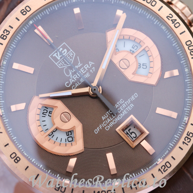 Tag Heuer Replica Carrera CAV514C.FC8171 Leather strap 43MM - WatchesReplica.is