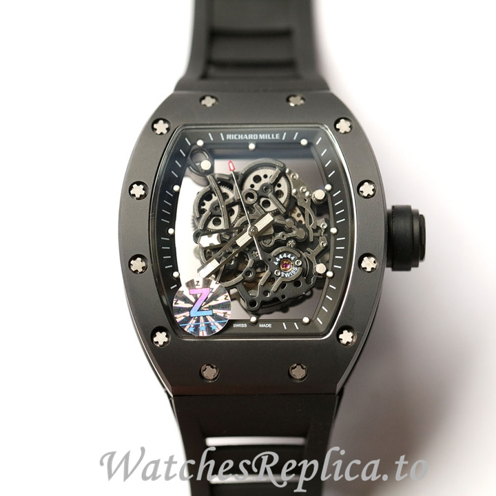 Richard Mille Replica RM055 Rubber strap 50MM - WatchesReplica.is