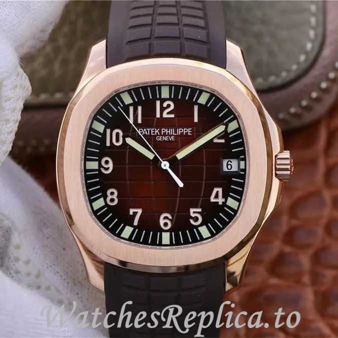 Patek Philippe Replica Aquanaut Rubber strap 42MM - WatchesReplica.is