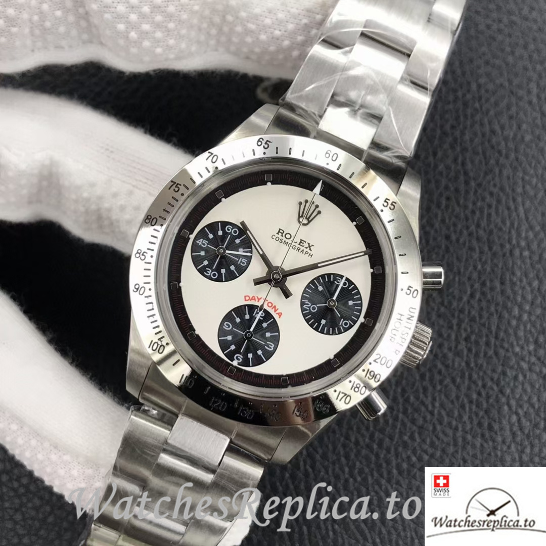 Swiss Rolex Daytona Replica 6239 Stainless steel strap 37MM - WatchesReplica.is