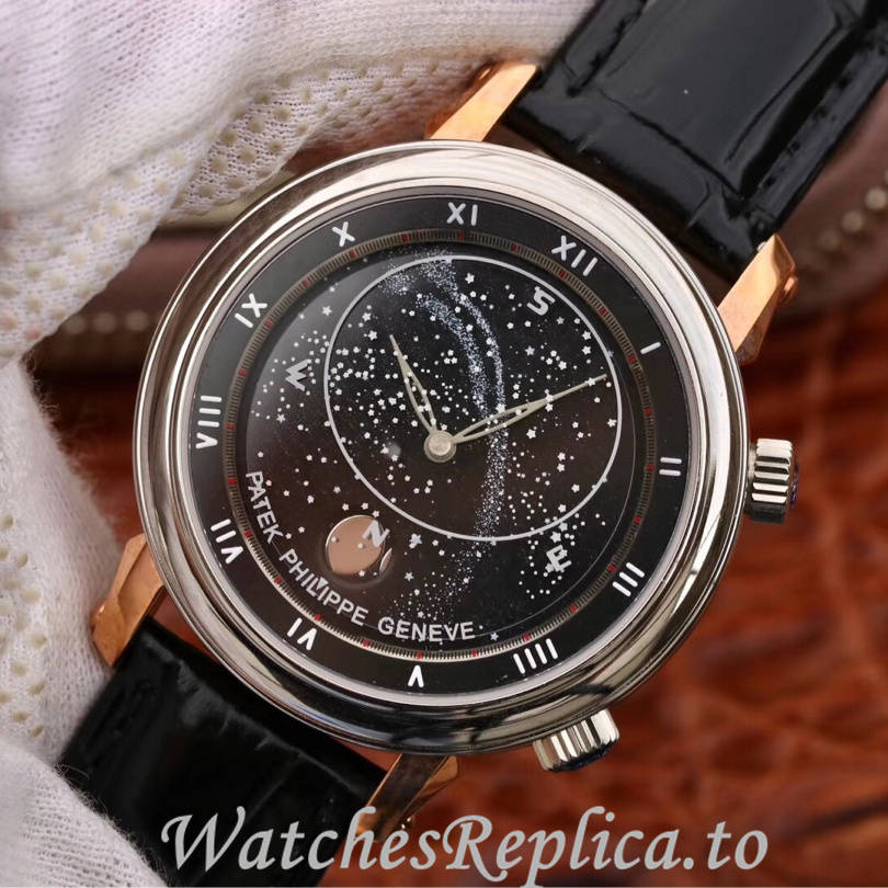 Patek Philippe Replica Complications 5102 Leather strap 43MM - WatchesReplica.is