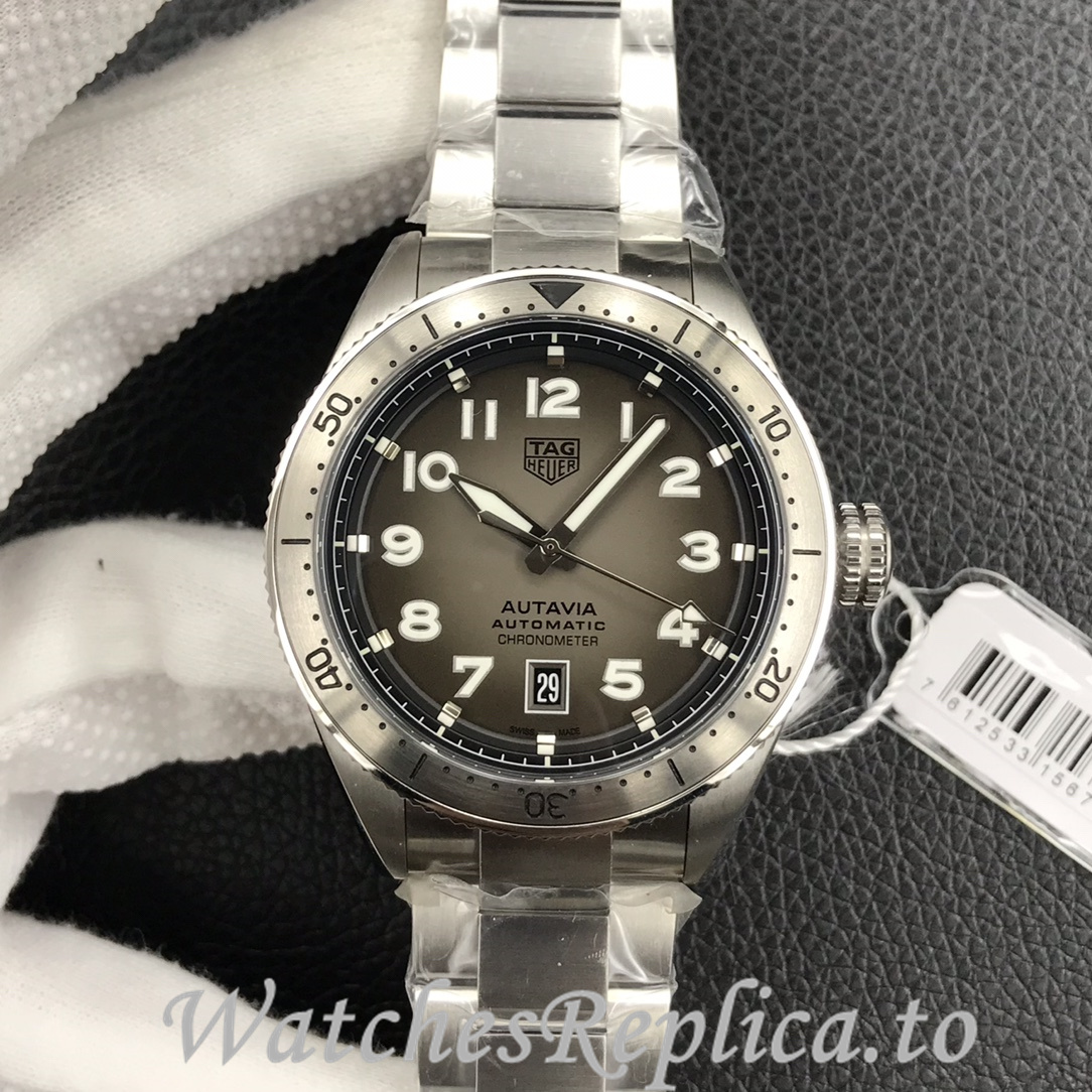Tag Heuer Replica Autavia Stainless steel strap 42MM - WatchesReplica.is