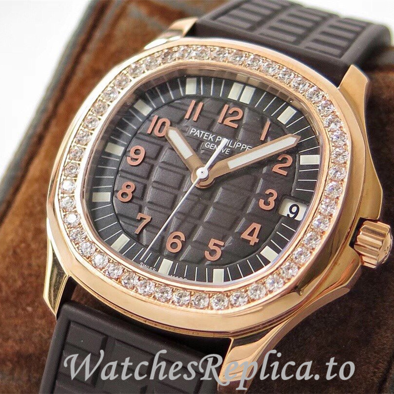 Patek Philippe Replica Aquanaut Rubber strap 35.6MM - WatchesReplica.is