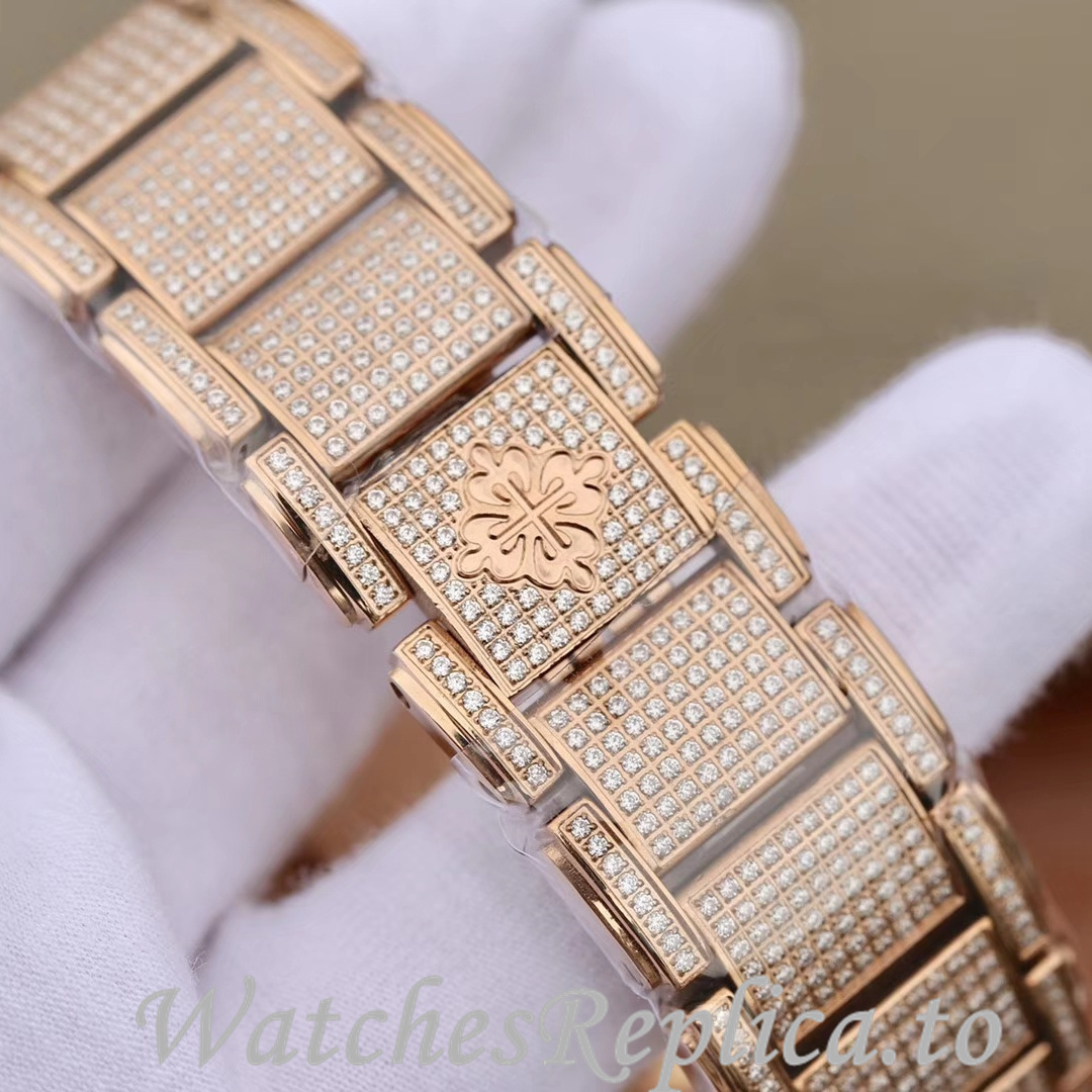 Patek Philippe Replica Twenty-4 Rose Gold strap 30MM - WatchesReplica.is