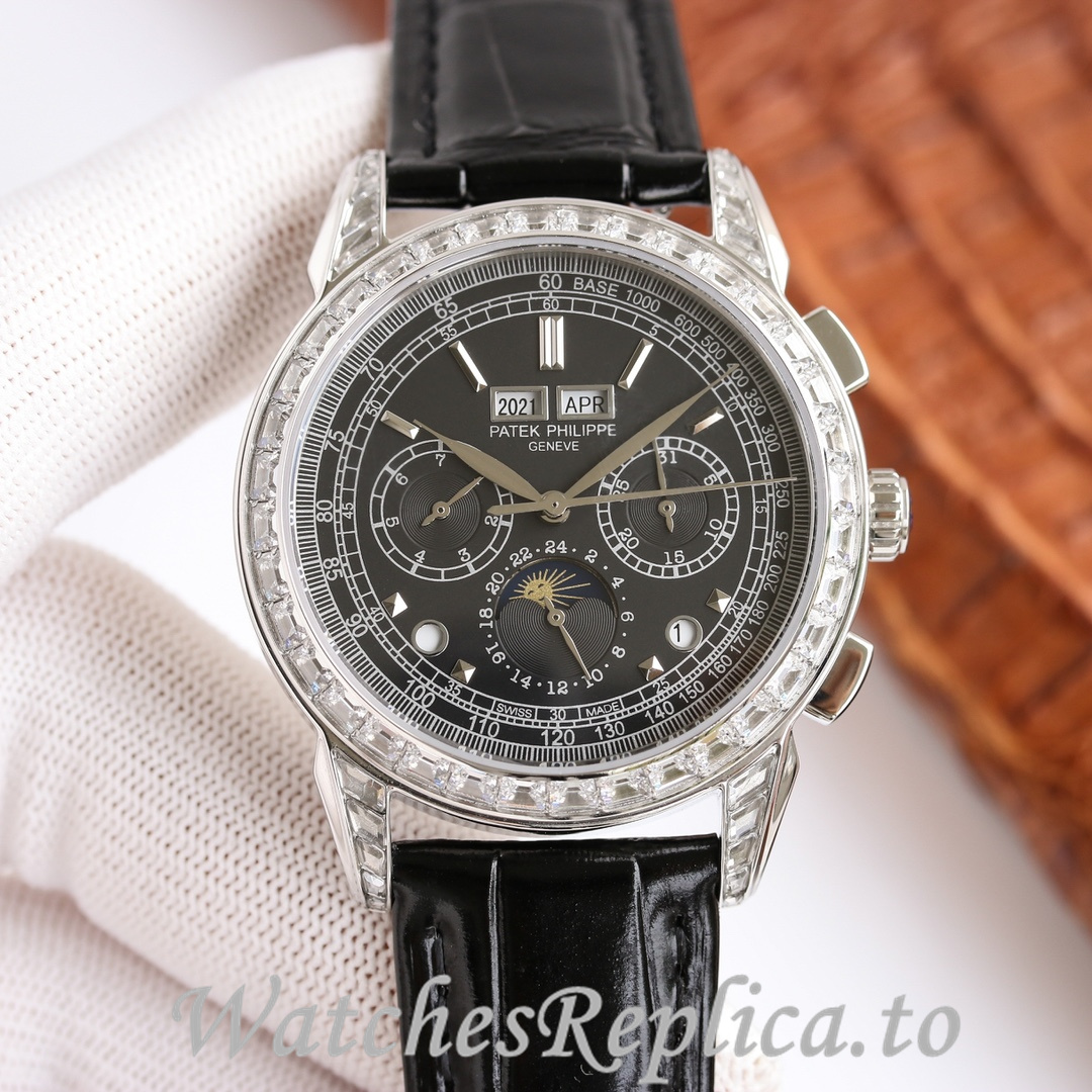 Patek Philippe Replica Complications 5270 Leather strap 41MM - WatchesReplica.is