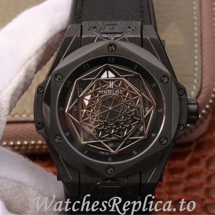 Hublot Replica 415.NX.1112.VR.MXM16 Rubber strap 45MM - WatchesReplica.is