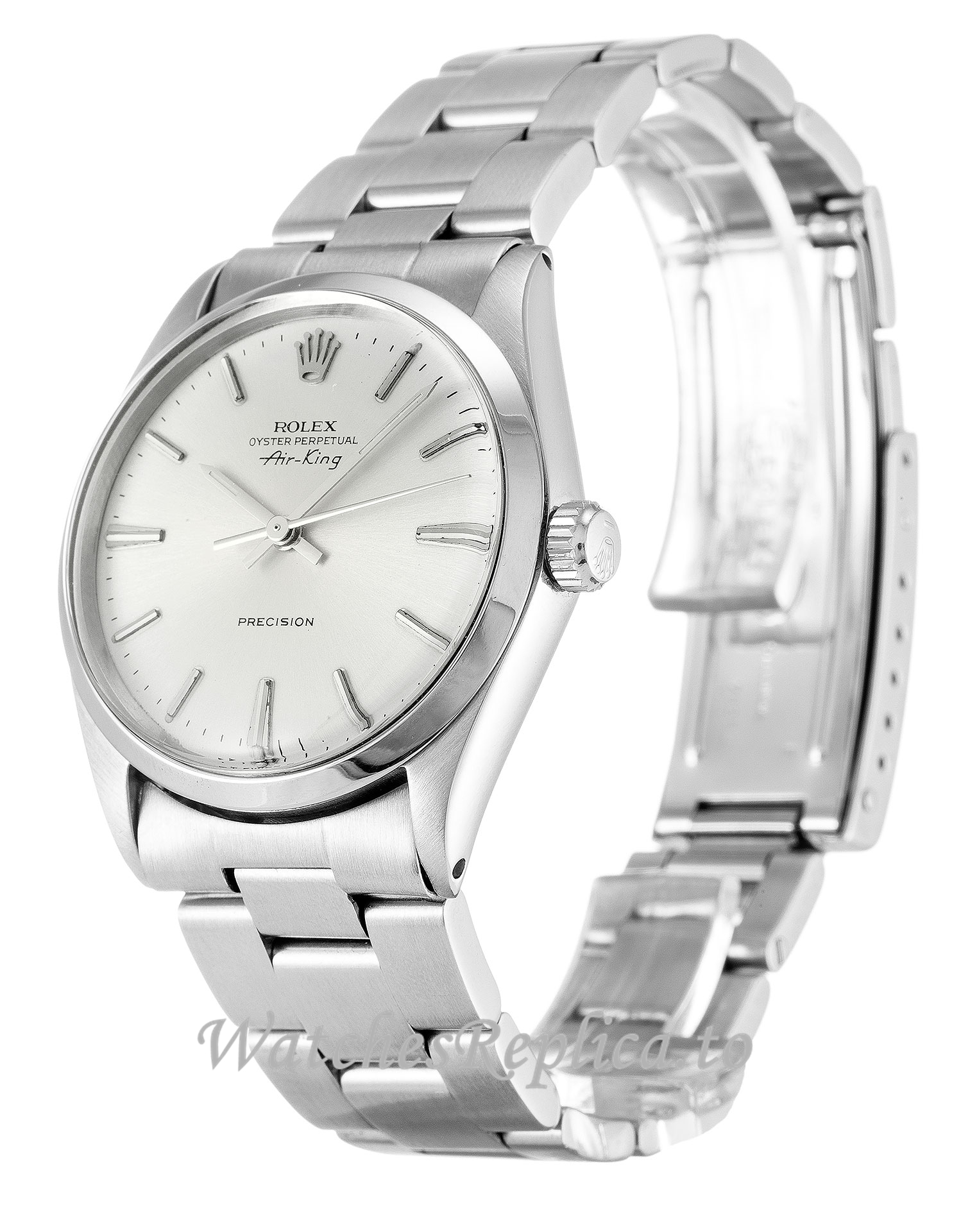 Rolex Air-King Silver Dial 5500-34 MM - WatchesReplica.is