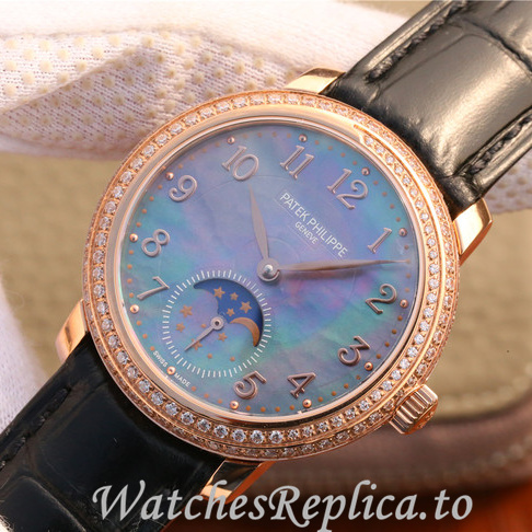 Patek Philippe Replica Complications 4968 Leather strap 33.3MM - WatchesReplica.is