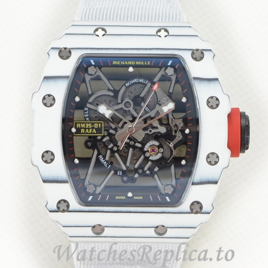 Richard Mille Replica RM35-01 Canvas strap 50MM - WatchesReplica.is