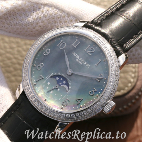 Patek Philippe Replica Complications 4968 Leather strap 33.3MM - WatchesReplica.is