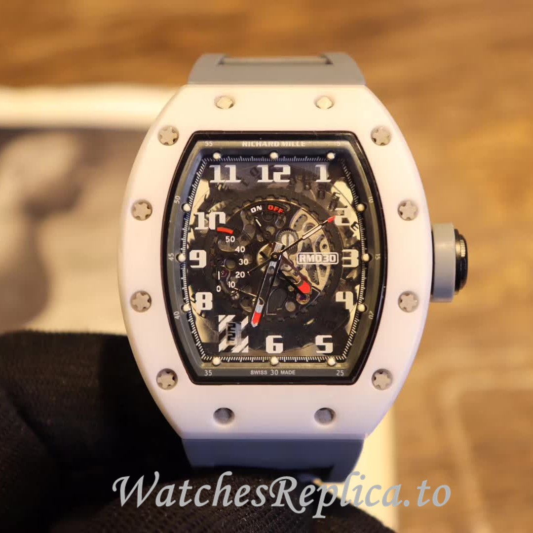 Richard Mille Replica RM030 Rubber strap 50MM - WatchesReplica.is