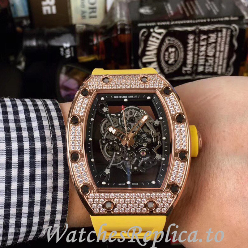 Richard Mille Replica RM055 Rubber strap 50MM - WatchesReplica.is