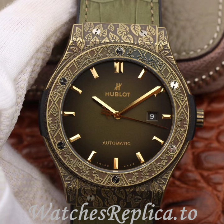 Hublot Replica Classic Fusion Series Leather strap 45MM - WatchesReplica.is