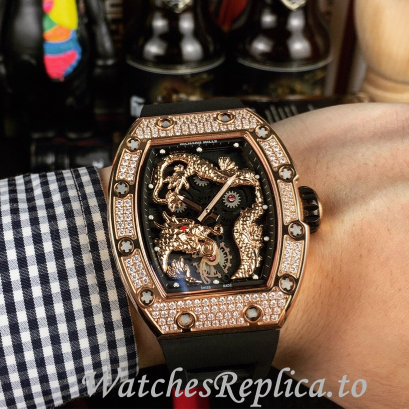 Richard Mille Replica RM57-01 Rubber strap 50MM - WatchesReplica.is