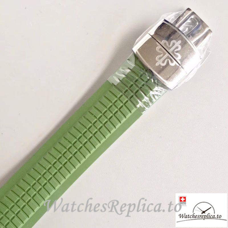 Swiss Patek Philippe Aquanaut Jumbo Replica 5167A-001 001 Green Strap 40.5MM - WatchesReplica.is
