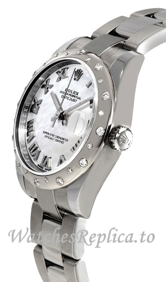 Rolex Datejust Fake 178344-0027 Stainless Steel Strap 31mm - WatchesReplica.is