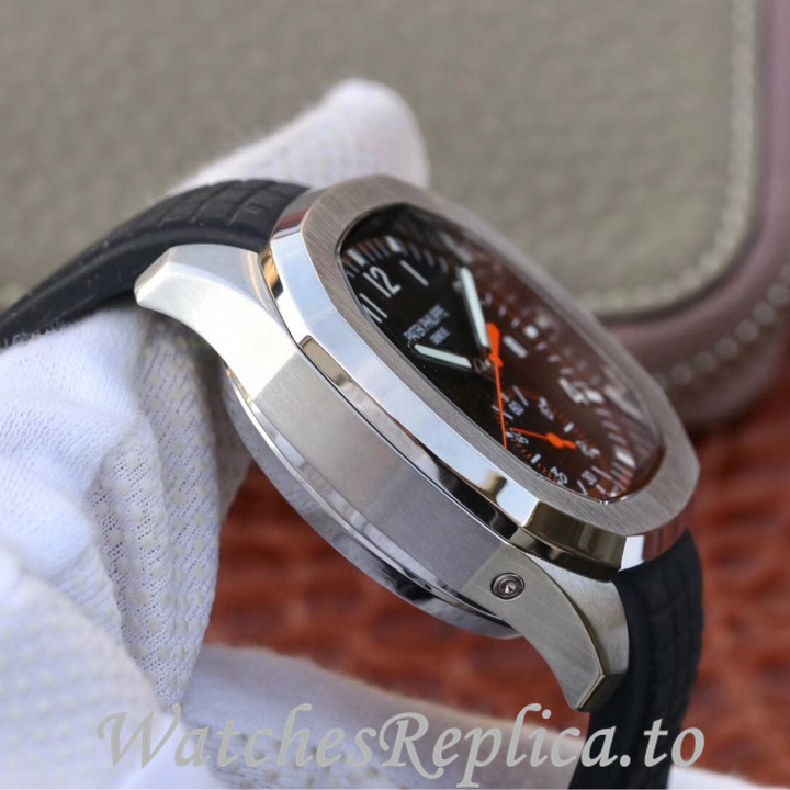 Patek Philippe Replica Aquanaut 5968A-001 Rubber strap 42.2MM - WatchesReplica.is