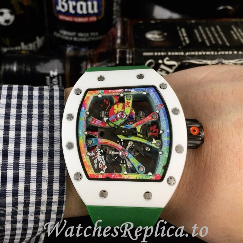 Richard Mille Replica RM68-01 Rubber strap 50MM - WatchesReplica.is