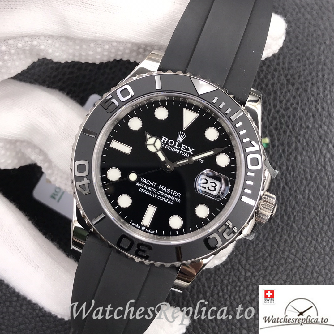 Swiss Rolex Yacht Master Replica 226659 Rubber strap 42MM - WatchesReplica.is