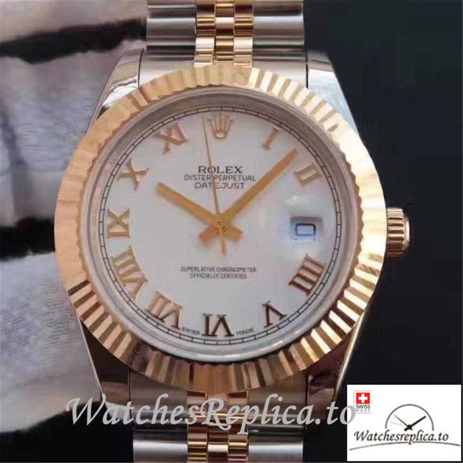 Swiss Rolex Datejust 126333 006 White Dial 41MM - WatchesReplica.is