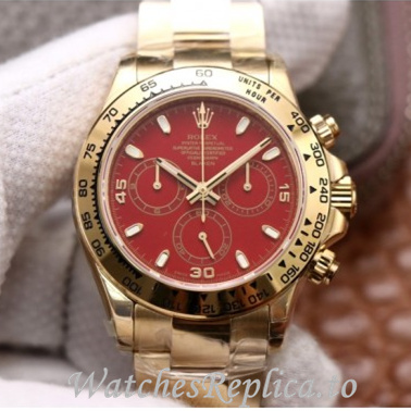 Swiss Rolex Daytona Replica 116519 Yellow Gold strap 40MM - WatchesReplica.is
