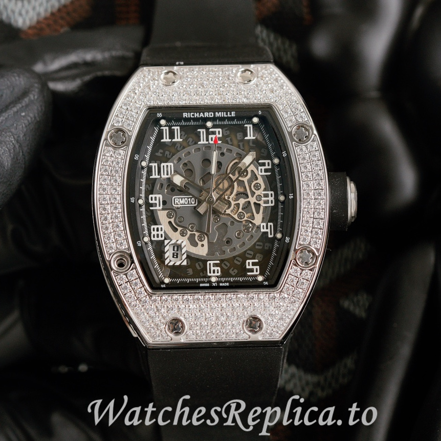 Richard Mille Replica RM010 Rubber strap 49MM - WatchesReplica.is