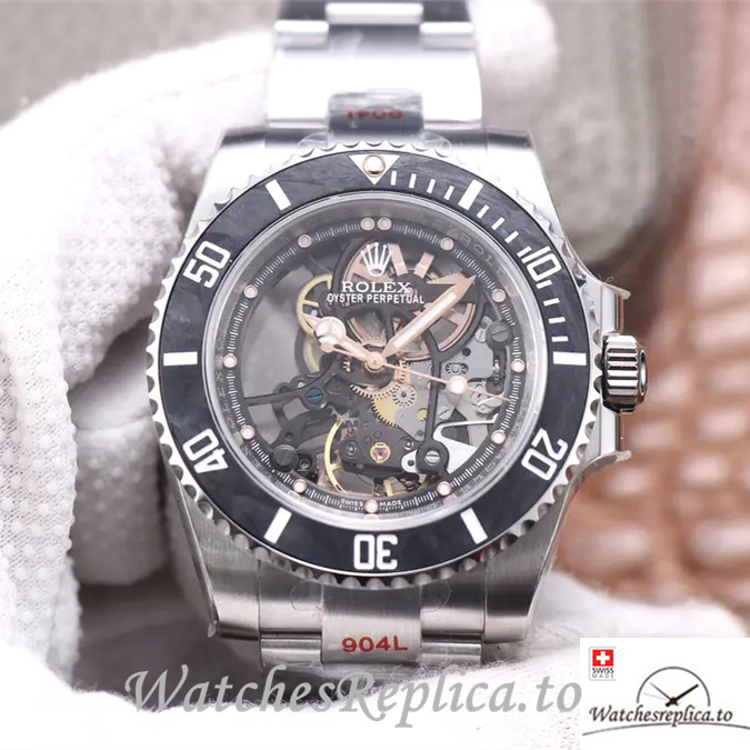 Swiss Rolex Oyster Perpetual 116610LN Replica Rubber strap 40MM - WatchesReplica.is