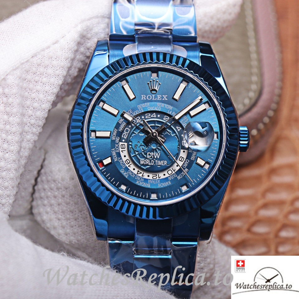 Swiss Rolex Sky Dweller Replica 326934 Stainless steel strap 40MM - WatchesReplica.is
