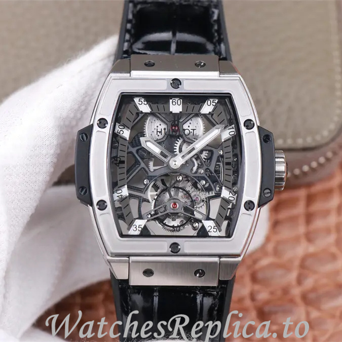 Hublot Replica MASTERPIECE Series Leather strap 45MM - WatchesReplica.is