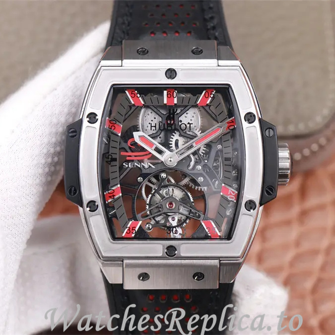 Hublot Replica MASTERPIECE Series Leather strap 45MM - WatchesReplica.is