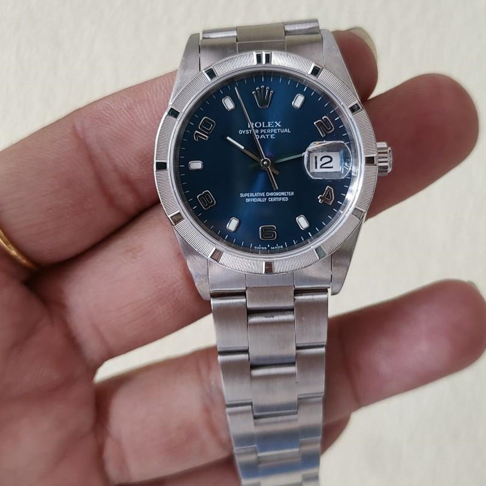 Rolex Oyster Perpetual Date 15210 34 MM - WatchesReplica.is