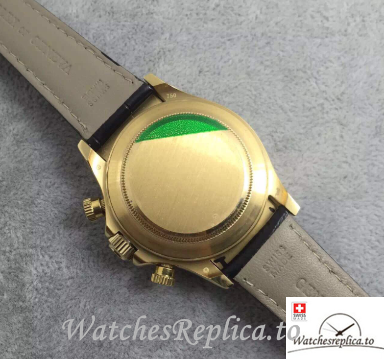 Swiss Rolex Daytona Replica 116518 Leather strap 40MM - WatchesReplica.is
