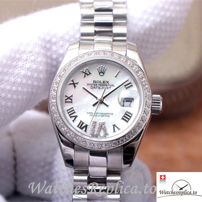Swiss Rolex Datejust Replica 279174-0009 Stainless steel strap 28MM - WatchesReplica.is