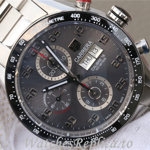 Tag Heuer Replica Carrera Stainless steel strap 43MM - WatchesReplica.is