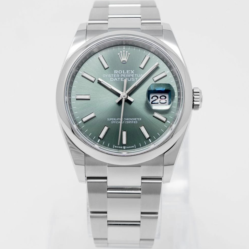 Rolex Datejust 36mm Mint Green Dial 126200 - WatchesReplica.is