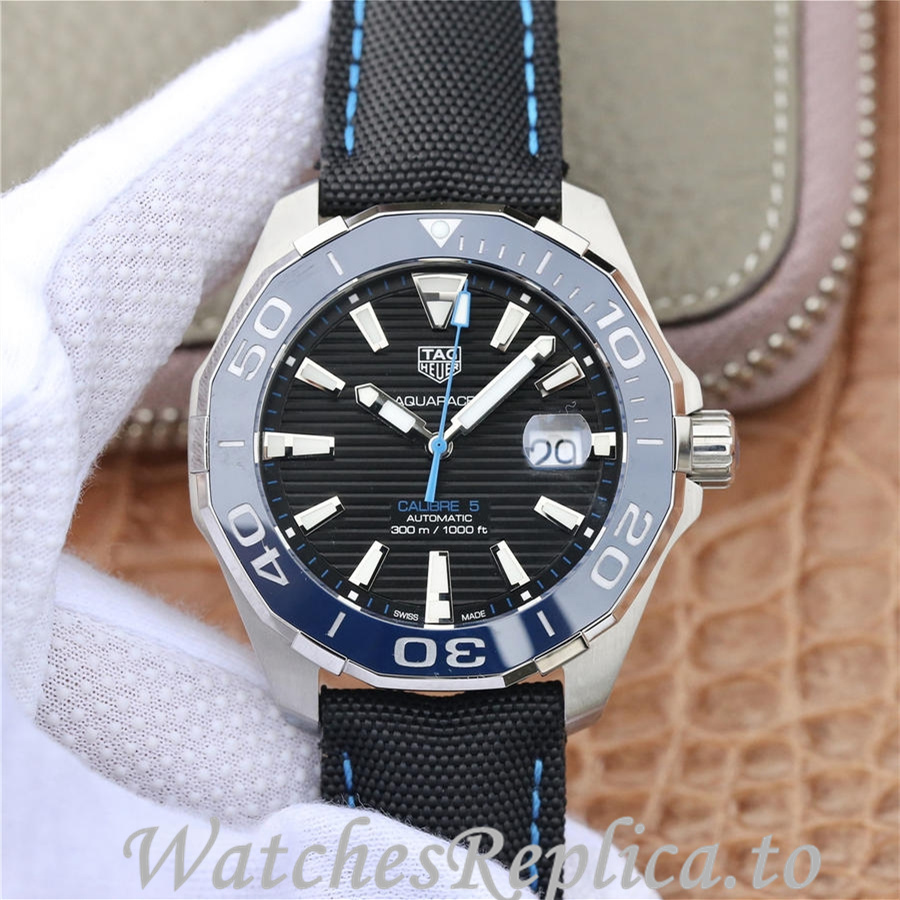 Tag Heuer Replica Aquaracer Canvas strap 43MM - WatchesReplica.is