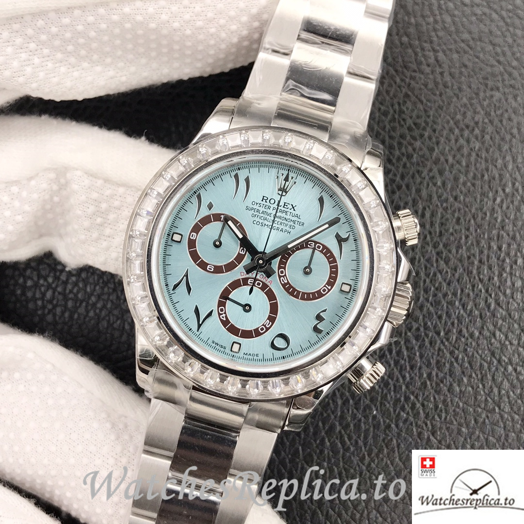 Swiss Rolex Daytona Replica Stainless steel strap 40MM - WatchesReplica.is