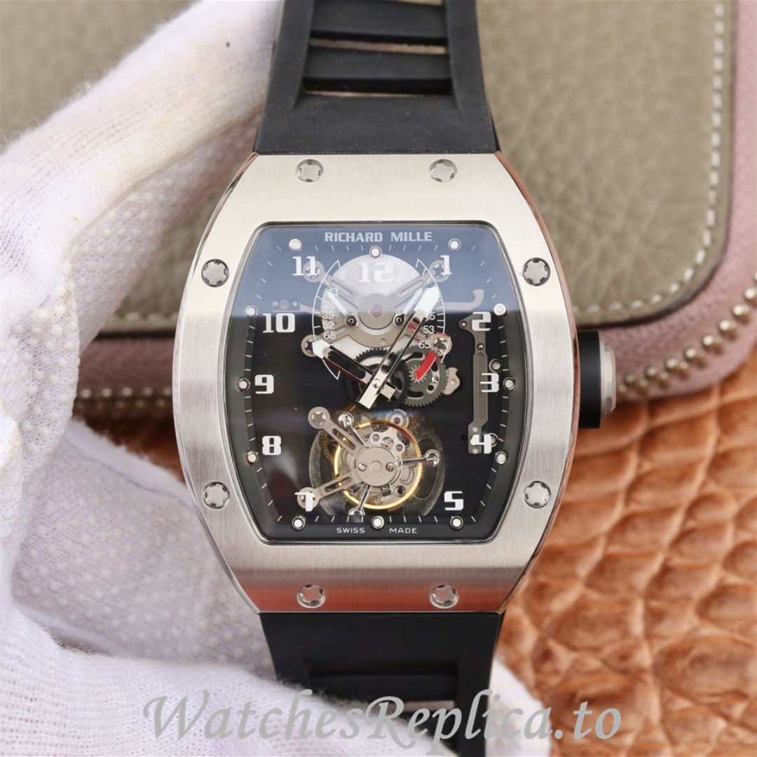 Richard Mille Replica RM001 Rubber strap 50MM - WatchesReplica.is