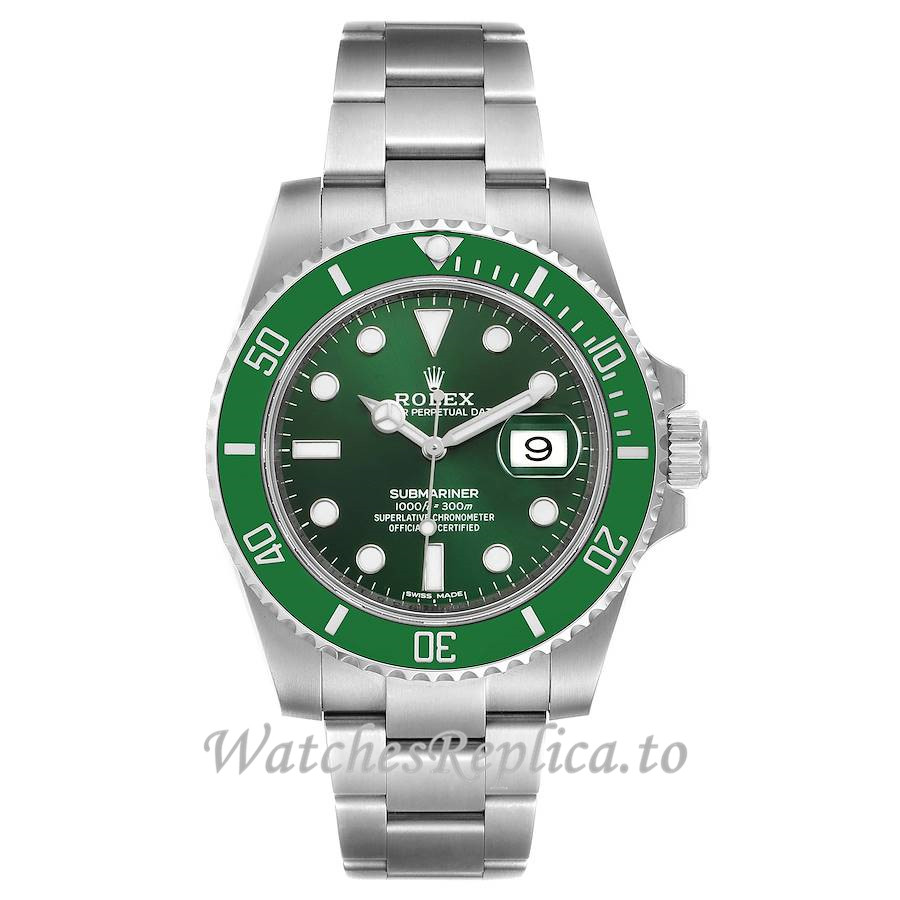Rolex Submariner Date Replica 116610LV-0002 Green Dial Men's Watch 40MM - WatchesReplica.is