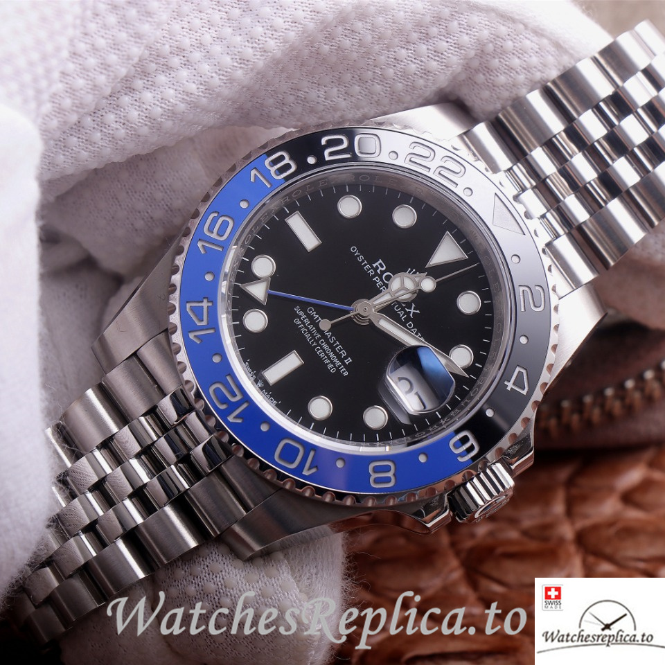 Swiss Rolex GMT Master 126710 Stainless steel strap 40MM - WatchesReplica.is