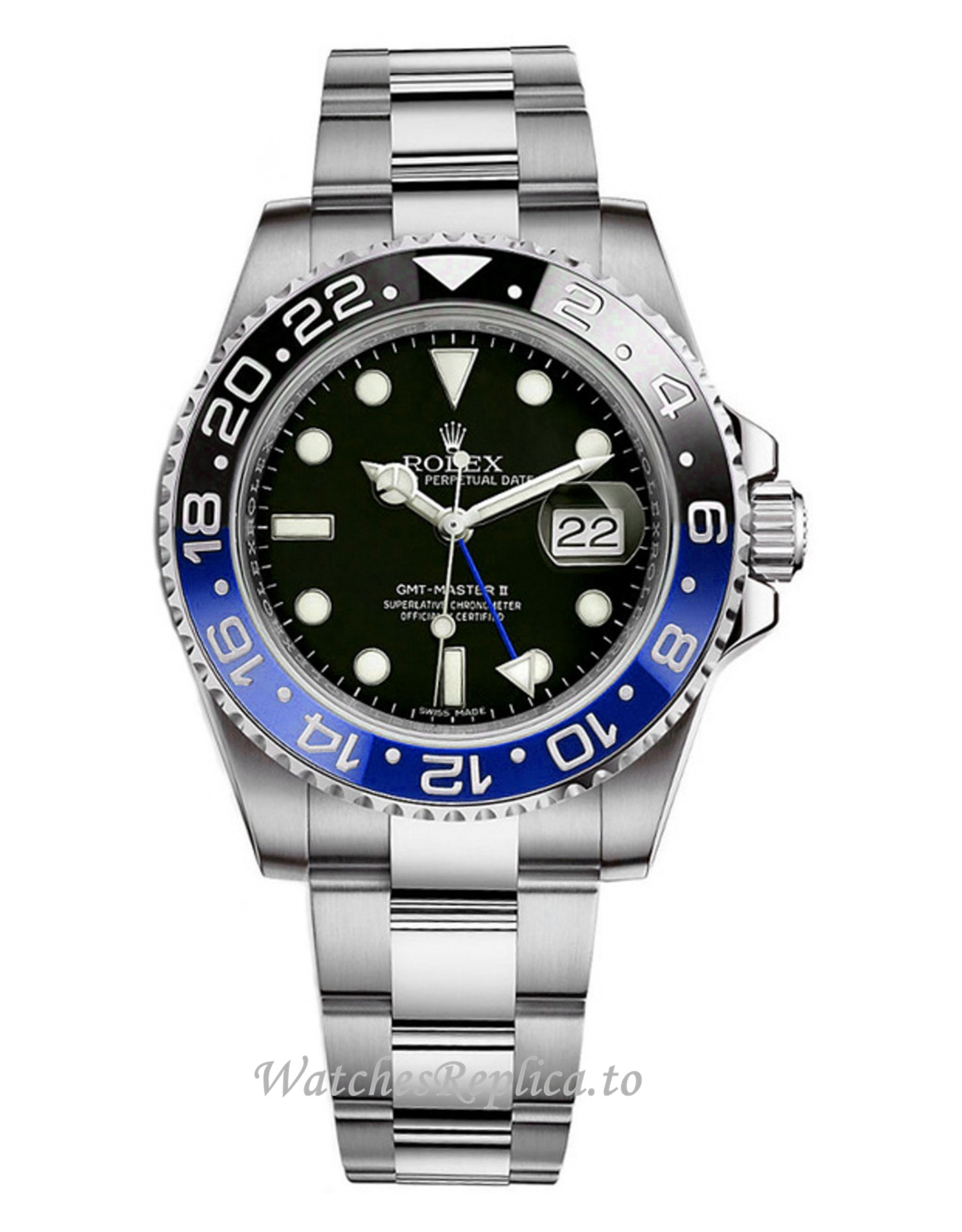 Replica Rolex GMT-Master II 116710BLNR-0002 Batman Men's Black Dial 40mm - WatchesReplica.is