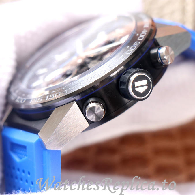 Tag Heuer Replica Carrera Rubber strap 45MM - WatchesReplica.is