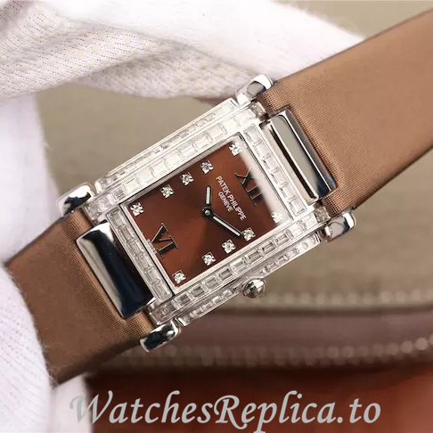 Patek Philippe Replica Twenty-4 Leather strap 30MM - WatchesReplica.is