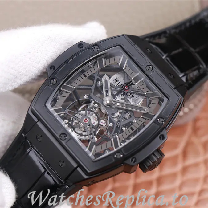 Hublot Replica MASTERPIECE Series Leather strap 45MM - WatchesReplica.is