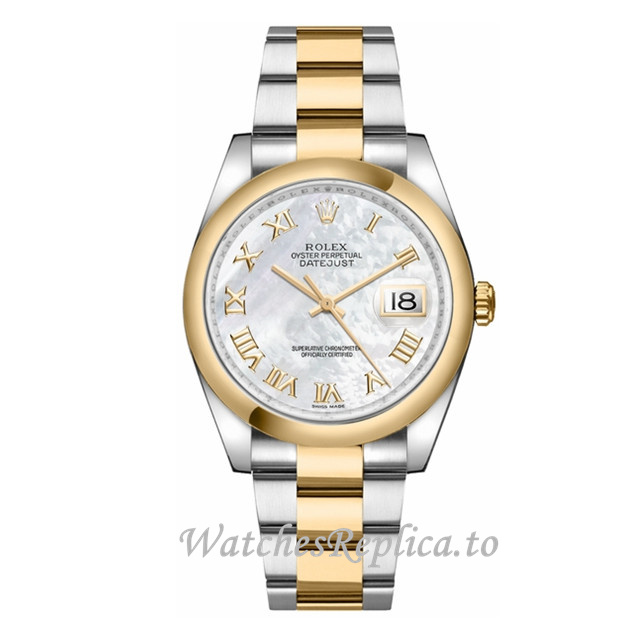 Replica Rolex Datejust 116203-37 36MM Stainless steel strap Mens Watch - WatchesReplica.is