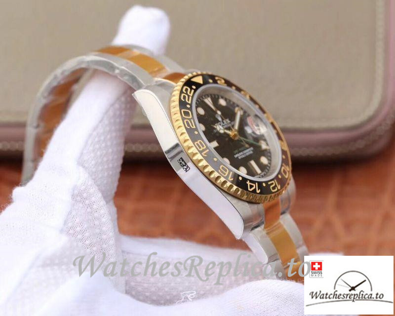 Swiss Rolex GMT-Master II Replica 116713LN 001 Black Dial 40MM - WatchesReplica.is